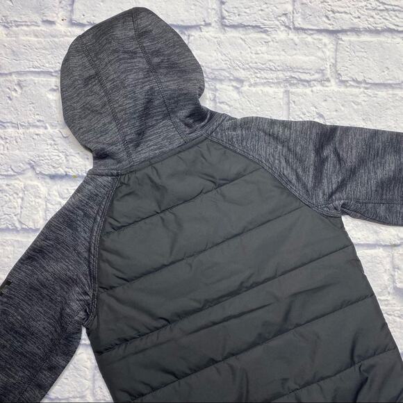 Under Armour Day Trekker Hooded Hybrid Jacket in Black/Gray - Picture 8 of 8